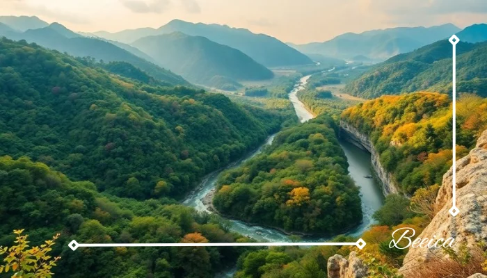 Lush mountains forests in south Koreas adventure landscape Lush mountains forests in south Koreas adventure landscape